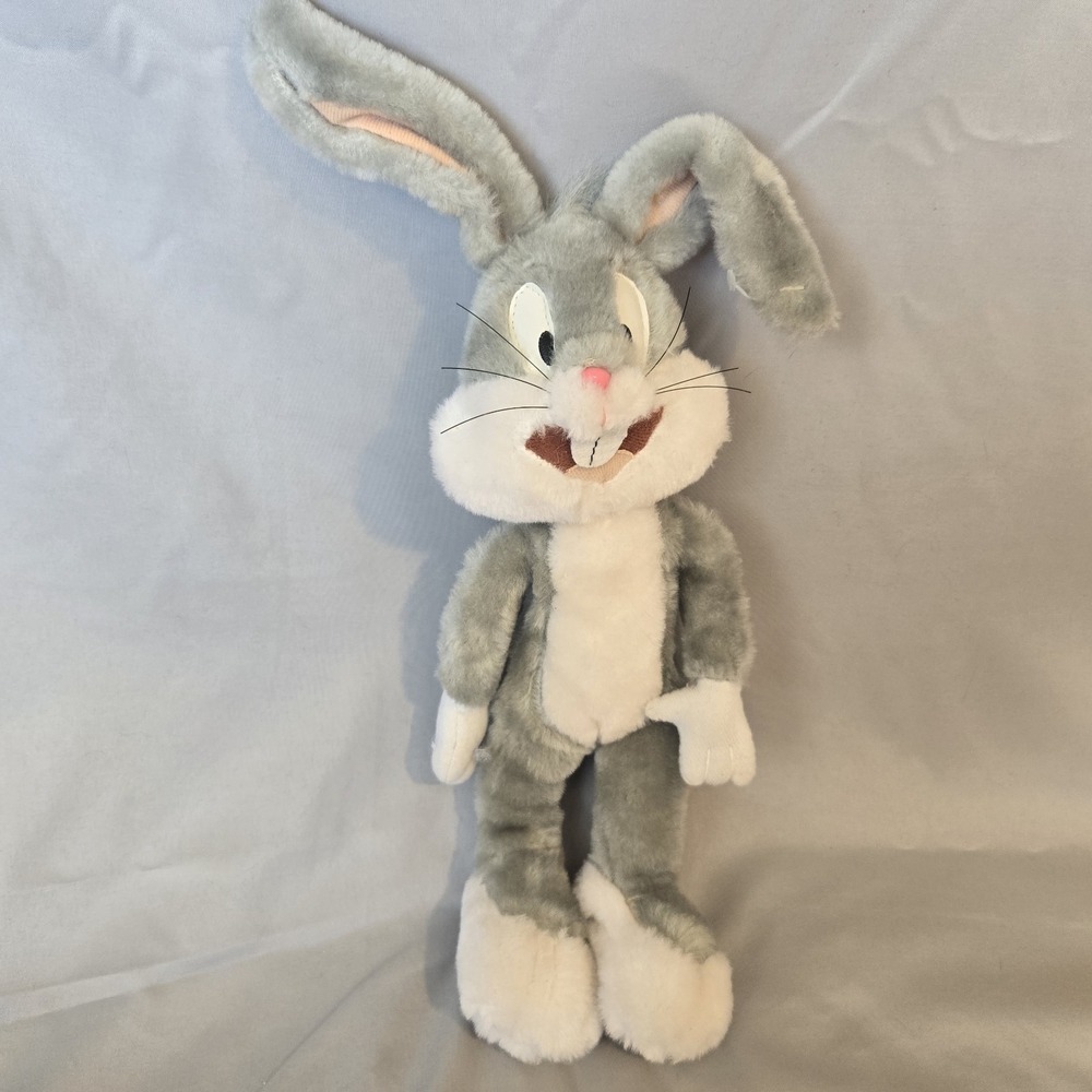 Vintage 1997 Looney Tunes Bugs Bunny Plush ACE Play By Play 17" Warner Bros